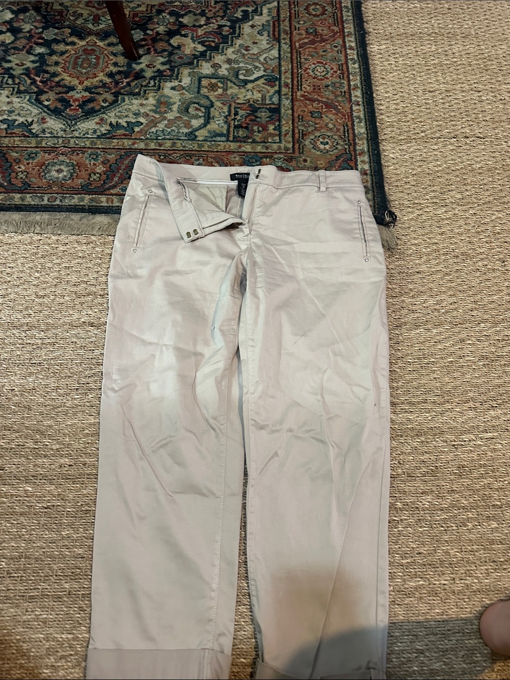White House Black Market Light Beige Chino Pants